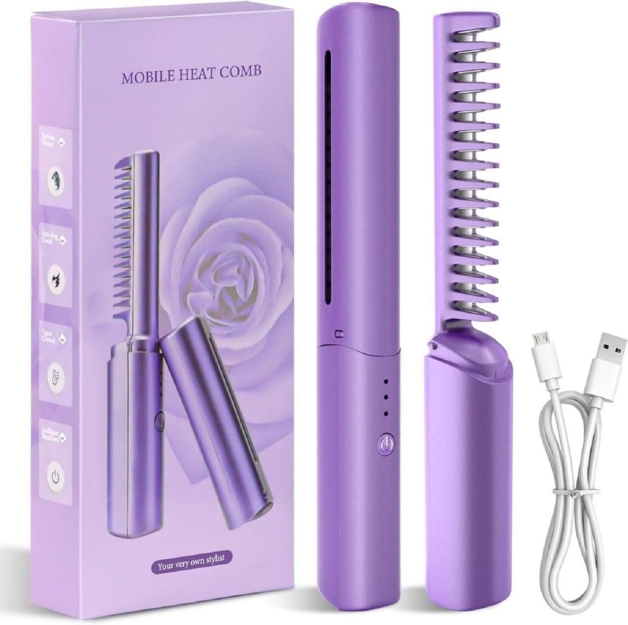 Meneflix Portable Mini Hair Straightener (Cordless & Rechargeable)