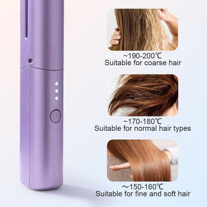 Meneflix Portable Mini Hair Straightener (Cordless & Rechargeable)