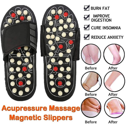 Acupressure and Magnetic Therapy Paduka Slippers - Full Body Blood Circulation For Men and Women