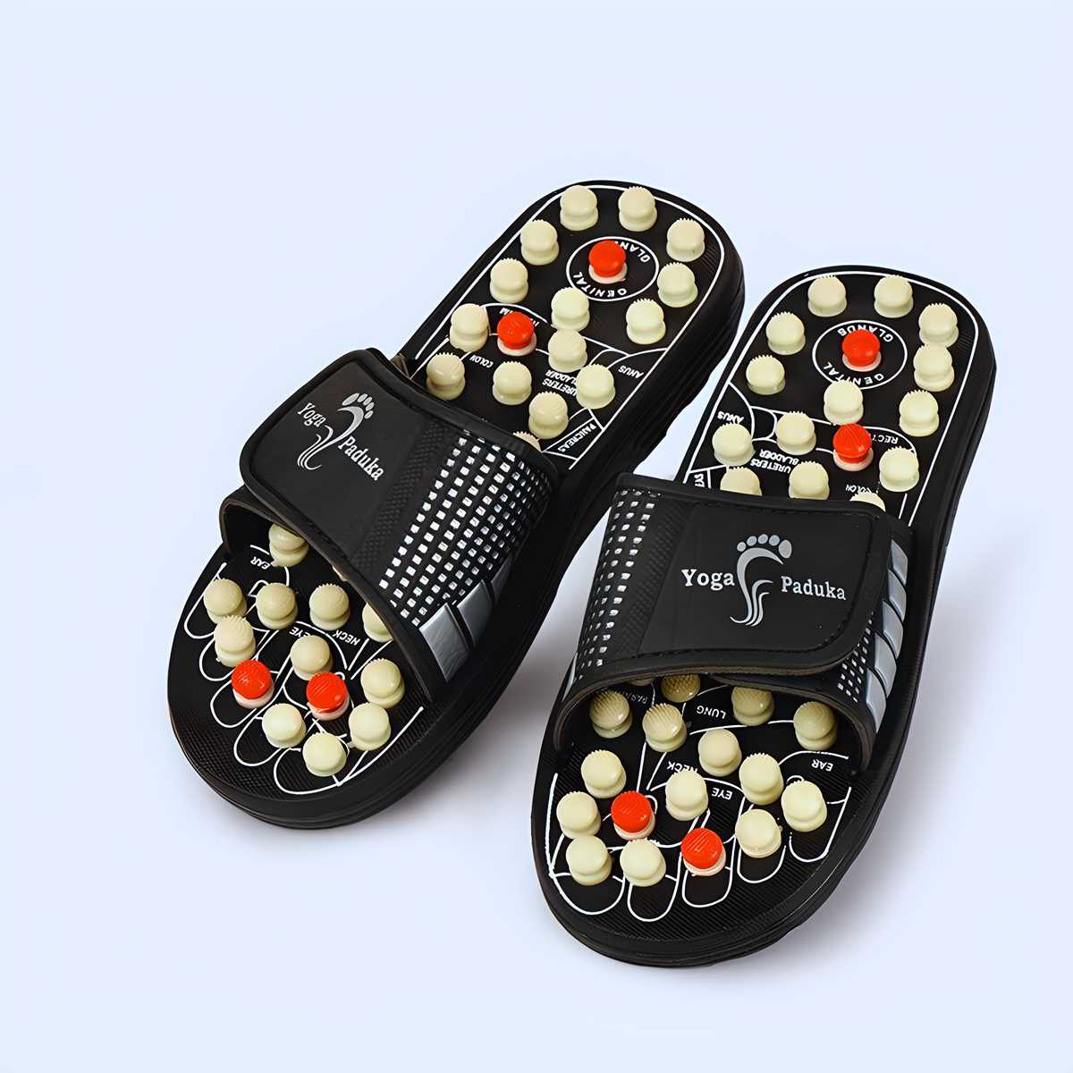 Acupressure and Magnetic Therapy Paduka Slippers - Full Body Blood Circulation For Men and Women