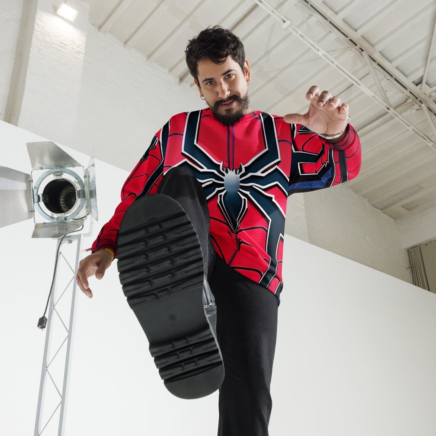 All-Over Printed Unisex Spiderman Sweatshirt – Style Meets Comfort