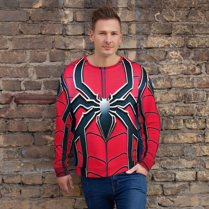 All-Over Printed Unisex Spiderman Sweatshirt – Style Meets Comfort