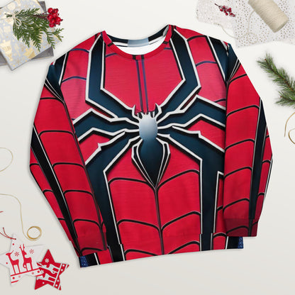 All-Over Printed Unisex Spiderman Sweatshirt – Style Meets Comfort
