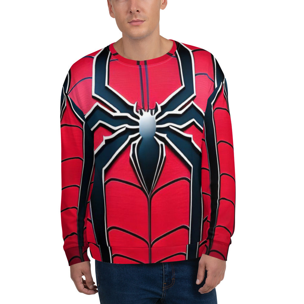 All-Over Printed Unisex Spiderman Sweatshirt – Style Meets Comfort